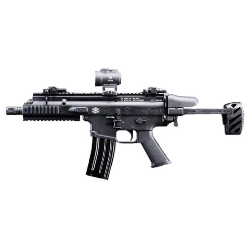 Cybergun FN Herstal-Licensed SCAR-SC Compact Airsoft PDW by ARES, Black
