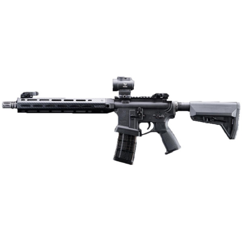 EMG Lancer Systems Licensed L15 Defense 12 Carbon Handguard Airsoft AEG Rifle, Black