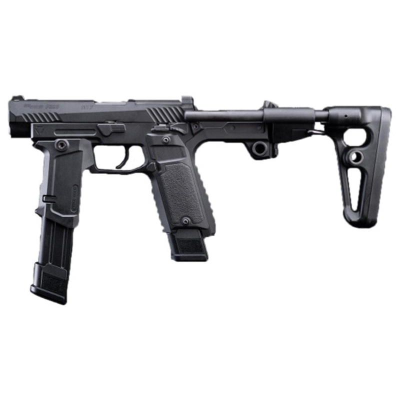 EMG Strike Industries Strike Modular Chassis SMC ALPHA Complete Kit For SIG Sauer ProForce P320 M17 MHS GBB Airsoft Pistols, Black