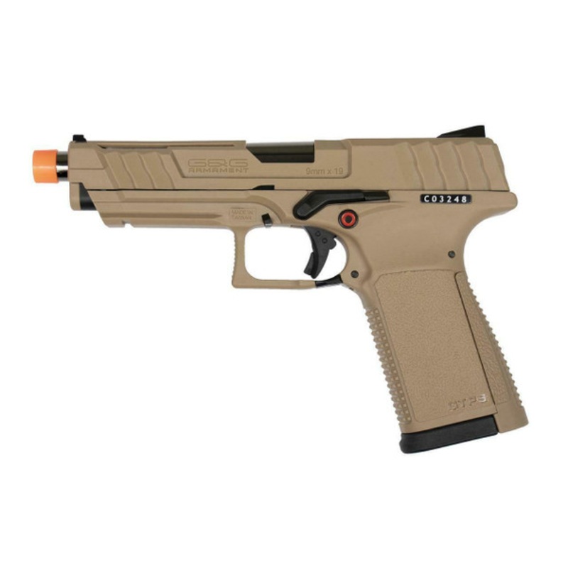 G&G GTP9 Gas Blowback Airsoft Pistol, Tan