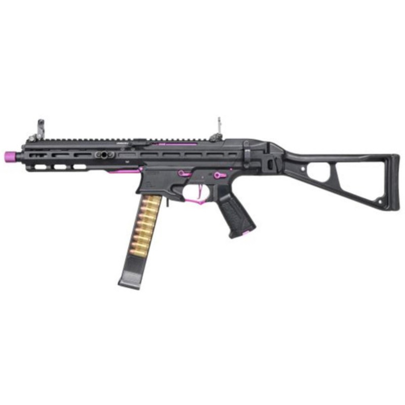 G&G PCC 45 AEG Airsoft Rifle, Purple/Black