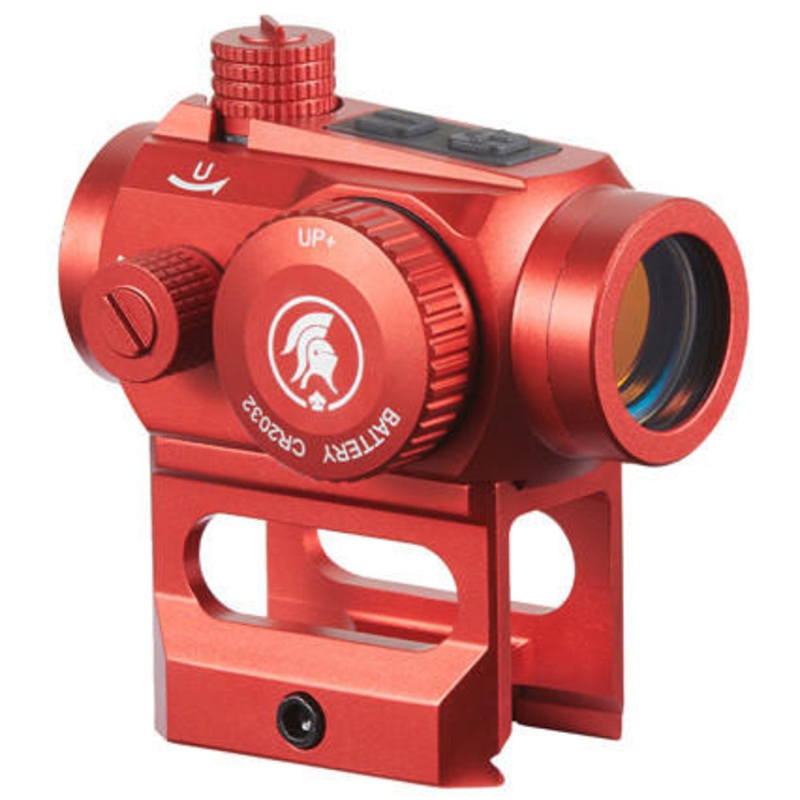 Lancer Tactical 2 MOA Micro Red Dot Sight with Riser Mount, Red