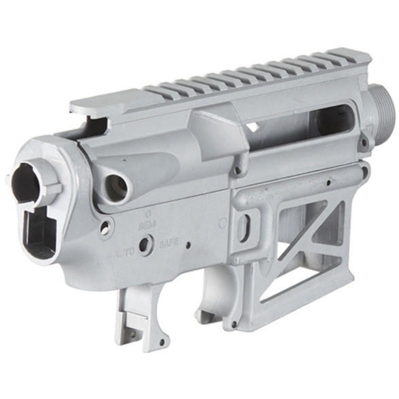 Lancer Tactical M4 AEG Full Metal Unpainted Skeletonized Upper and Lower Receiver