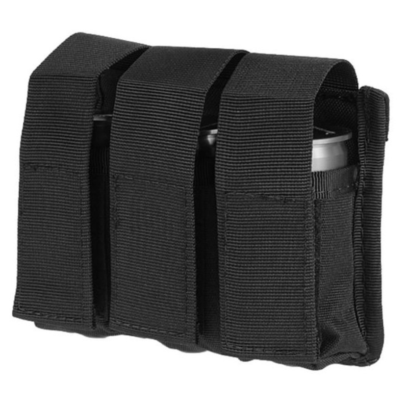 Lancer Tactical Triple Molle M203 Grenade Pouch, Black
