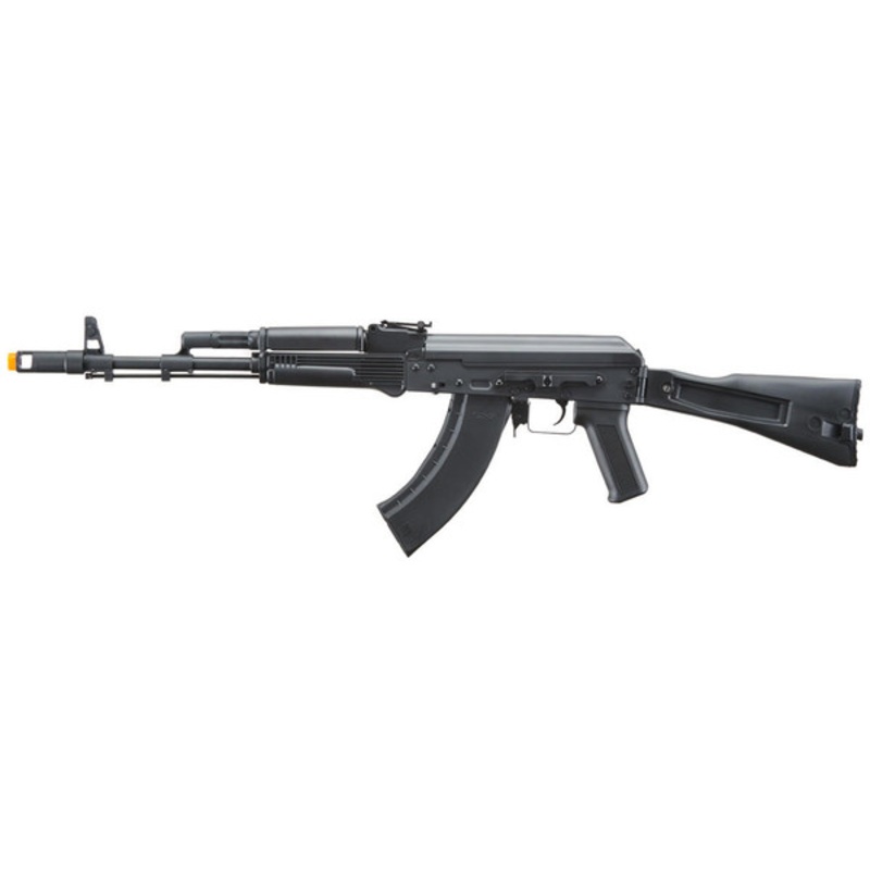 Lancer Tactical x Kalashnikov USA Licensed KR-103 Airsoft AEG Rifle with Folding Stock, Black