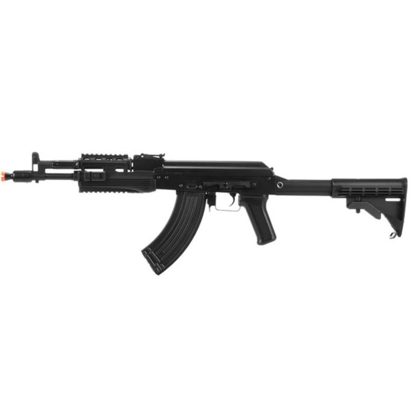 LCT Airsoft AK-104 Assault Rifle AEG w/ Folding Stock, Black