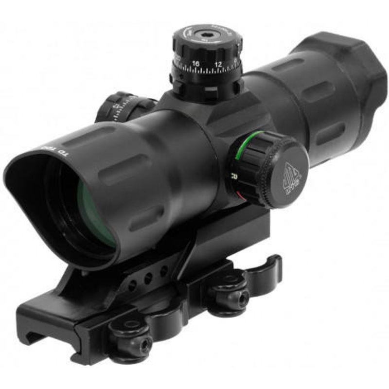 Leapers UTG 6 ITA Red/Green CQB T-dot Sight with Offset QD Mount, Black