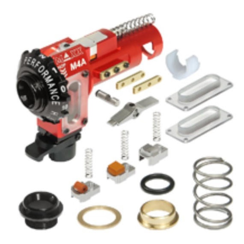 Maxx Model CNC Aluminum Hop-Up Chamber for M4/M16 Series Airsoft AEG Rifles, Red