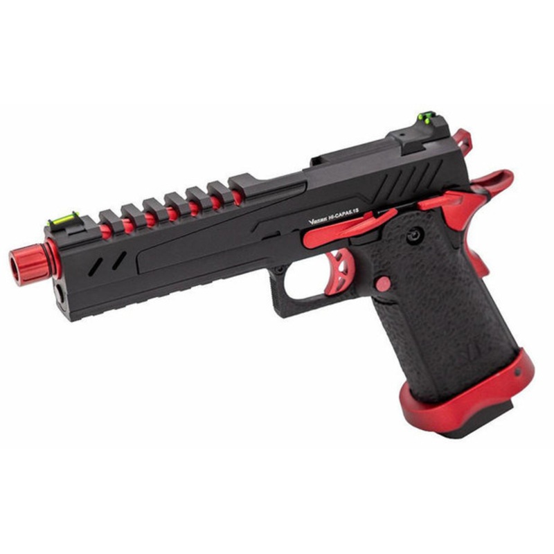 Vorsk 5.1 Split Slide Hi Capa Airsoft Pistol, Red Match