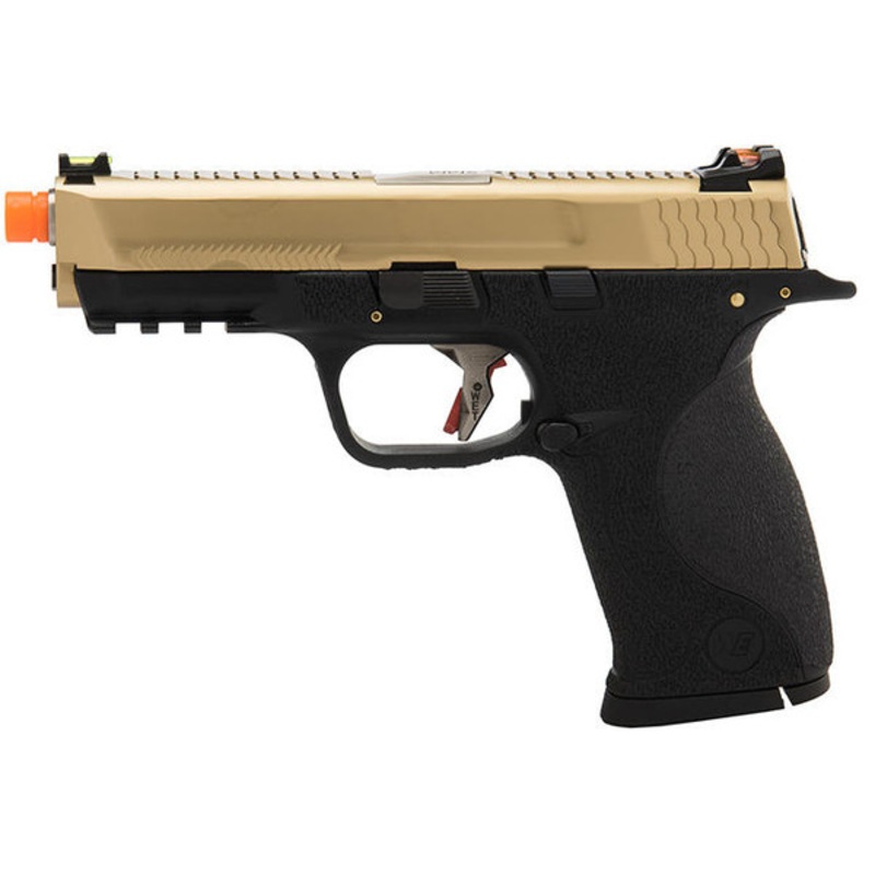 WE Tech Big Bird W.E.T Full Metal Gas Blowback Airsoft Pistol, Titanium Gold