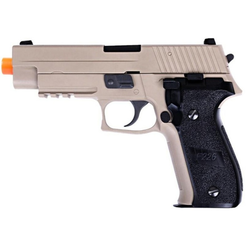 WE Tech F226 Series MK25 Gas Blowback Airsoft Pistol, Tan