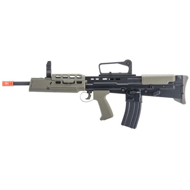 WE-Tech L85 Bullpup Gas Blowback CO2 Airsoft Rifle, Green/Black
