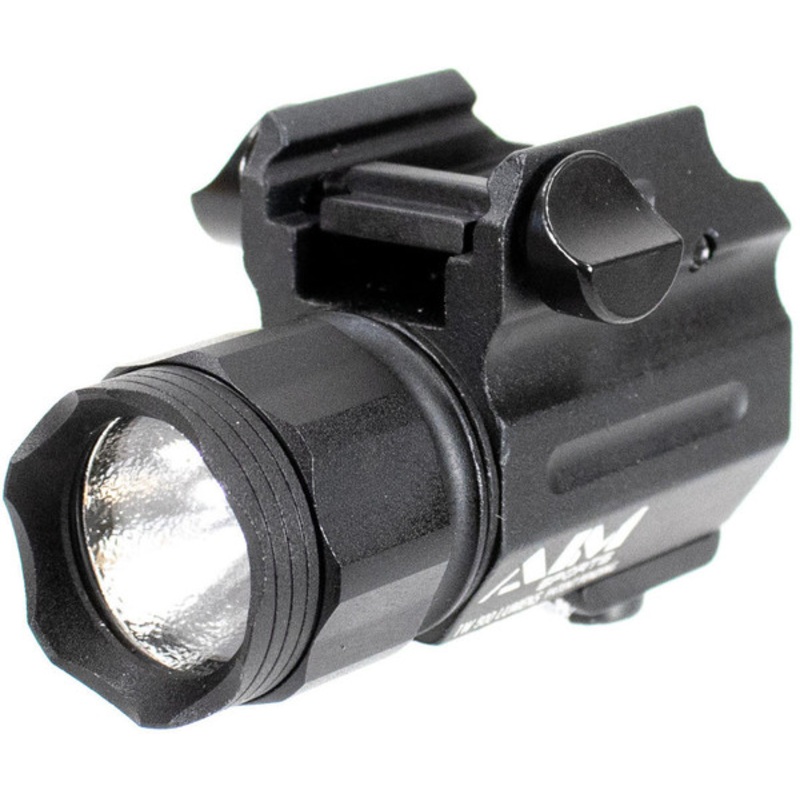 Aim Sports 500 Lumens Sub-Compact Flashlight QR Mount, Black