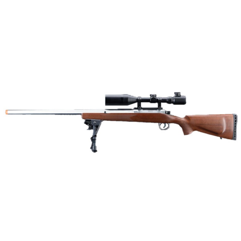 EMG Barrett Fieldcraft Airsoft Precision Gas Sniper Rifle, Real Wood