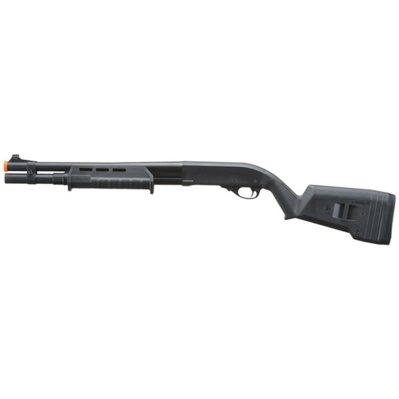 Golden Eagle M870 MP M-LOK Style 3/6-Shot Pump Action Gas Airsoft Shotgun, Black