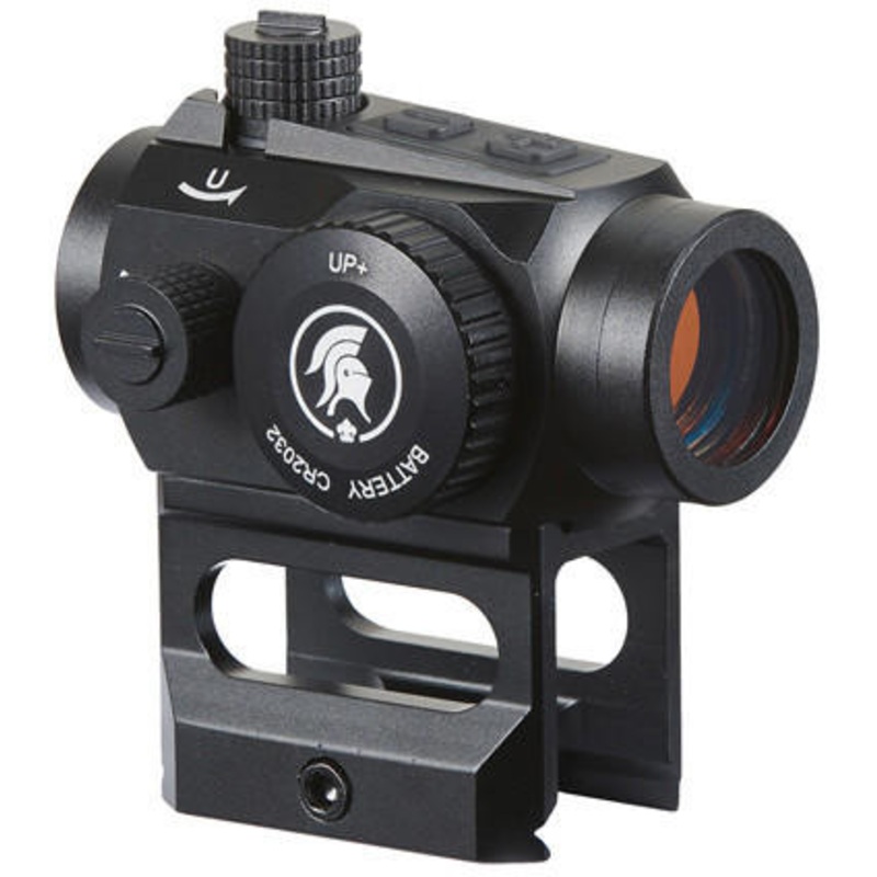 Lancer Tactical 2 MOA Micro Red Dot Sight with Riser Mount, Black