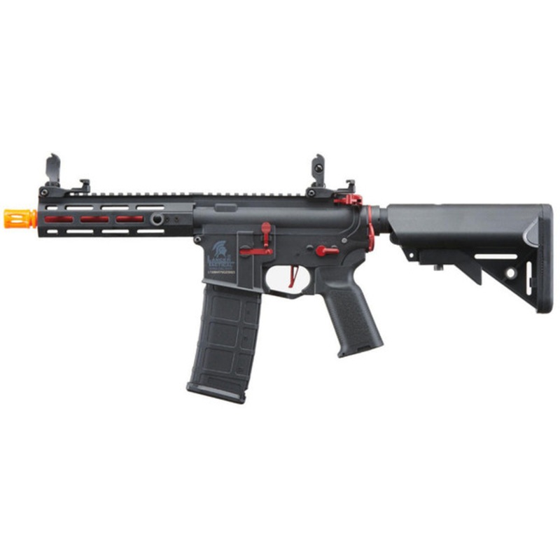 Lancer Tactical Gen 2 Hellion M-LOK 7 Airsoft M4 AEG Rifle Core Series, Black/Red