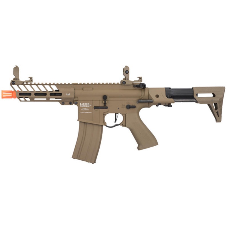 Lancer Tactical ProLine NEEDLETAIL PDW Airsoft AEG Rifle, Tan