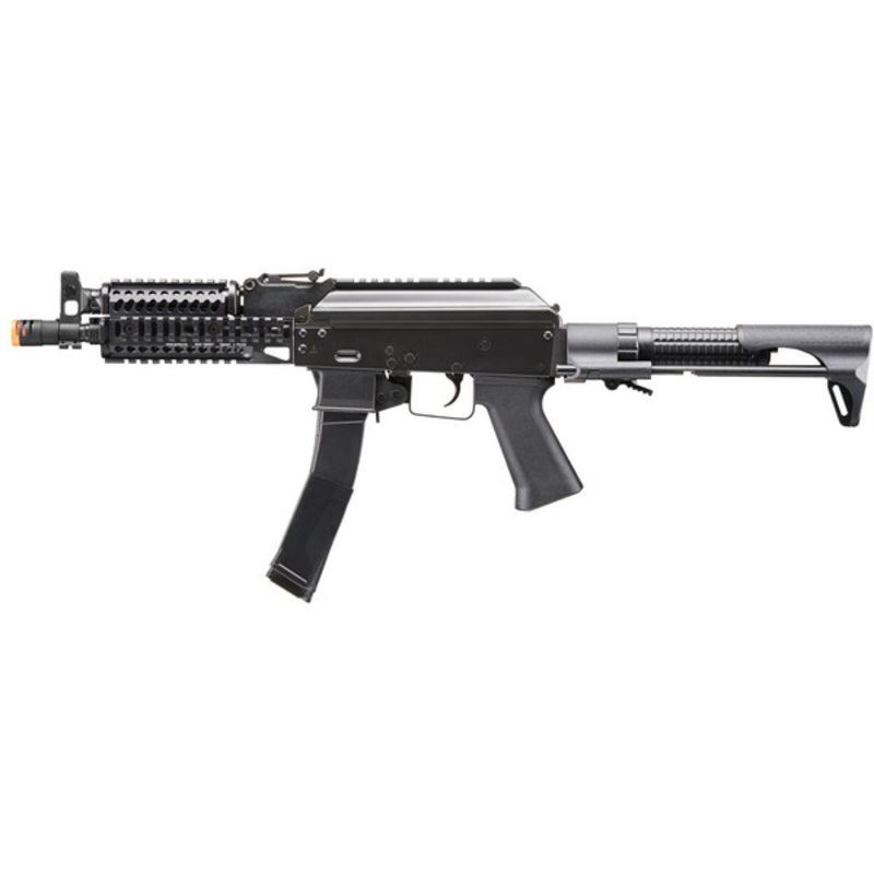 LCT 9mm Style PP-19 PDW AK Airsoft AEG Rifle, Black