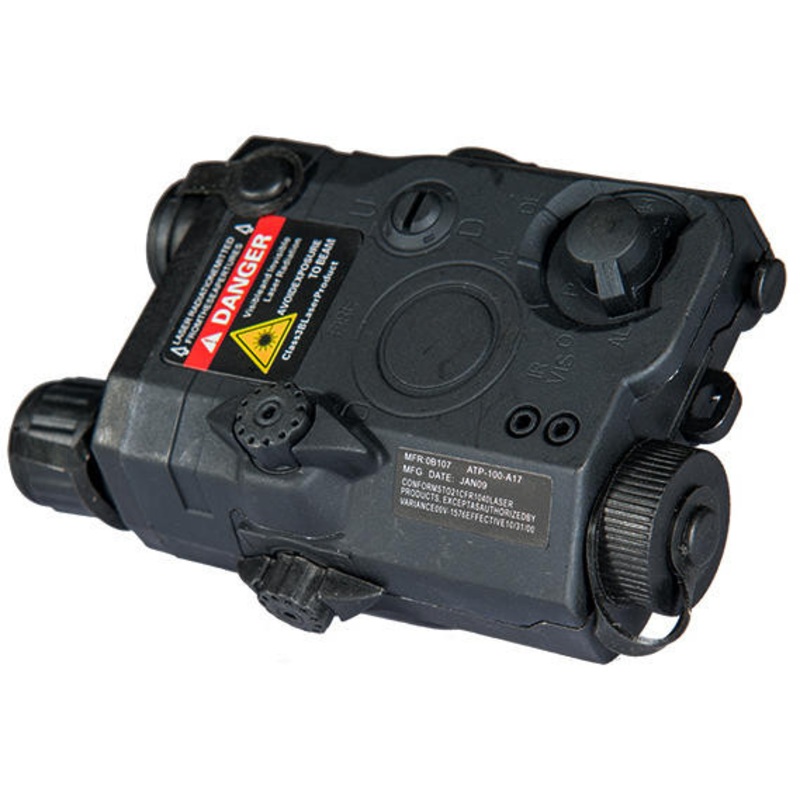 PEQ-15 LA-5 Battery Case w/ Red Laser, Black