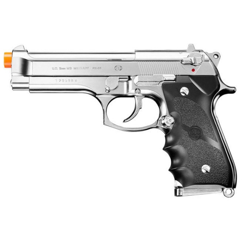 Tokyo Marui M92F Chrome Stainless Finishing Airsoft Gas Blowback Pistol, Chrome
