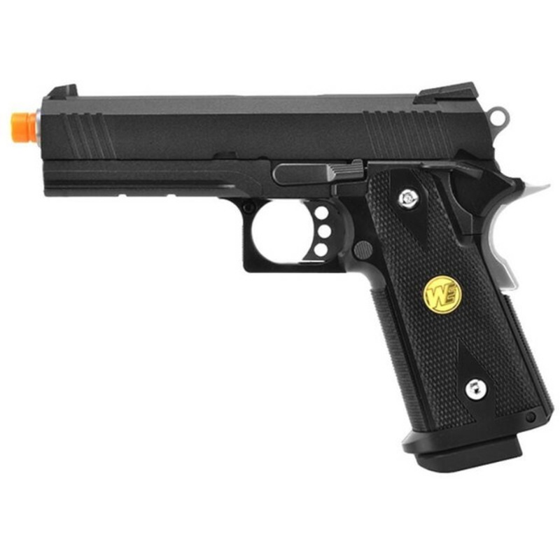 WE Tech Hi-Capa 4.3 Original M1911 Gas Blowback Airsoft Pistol, Black