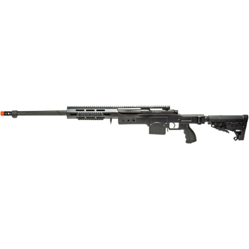 WellFire MB4412 Bolt Action Airsoft Sniper Rifle, Black