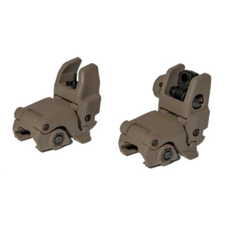ACM NBUS Gen 1 Back-Up Sight Set, Dark Earth