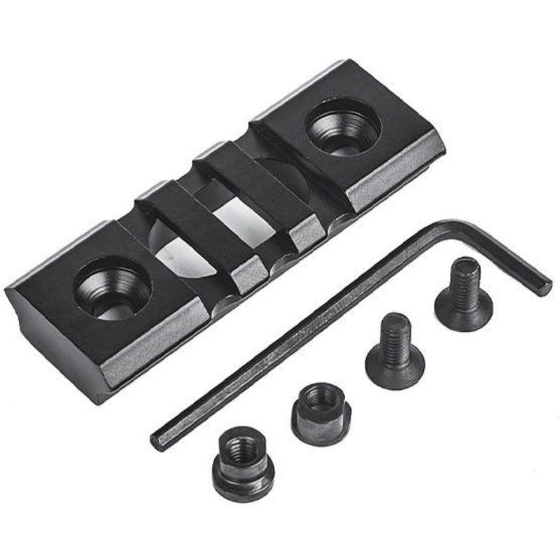 ACW 3-Slot Skeletonized Keymod Rail Segment, Black