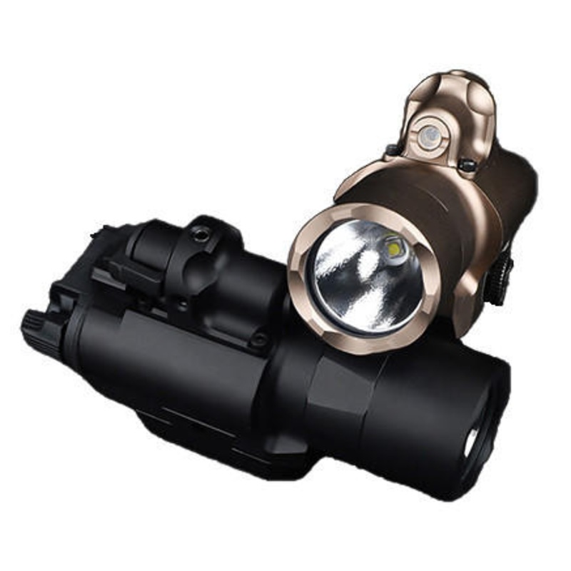 ACW X400 Ultra 450 Lumen Pistol Light and Laser, Black