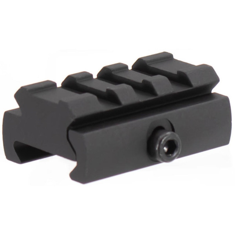 Aim Sports 1/4 High, 1.6 Long Riser Mount/Low Profile, Black