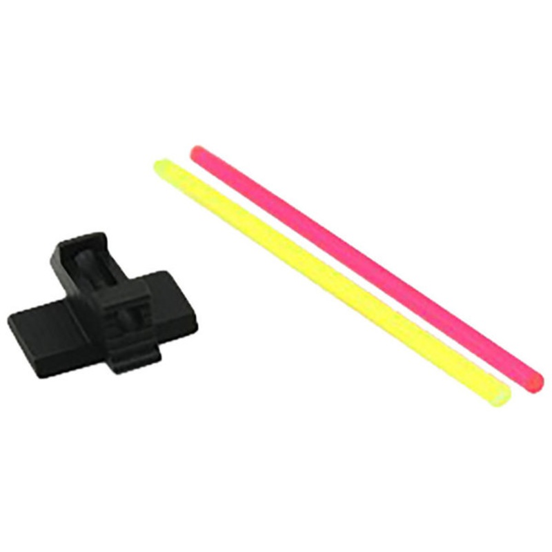 Airsoft Masterpiece Steel Fiber Front Sight w/ Fiber Strips For Tokyo Marui 4.3/5.1, Black
