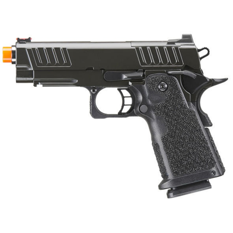 Army Armament R612 C2 Hi-Capa 4.3 Gas Blowback Airsoft Pistol, Black