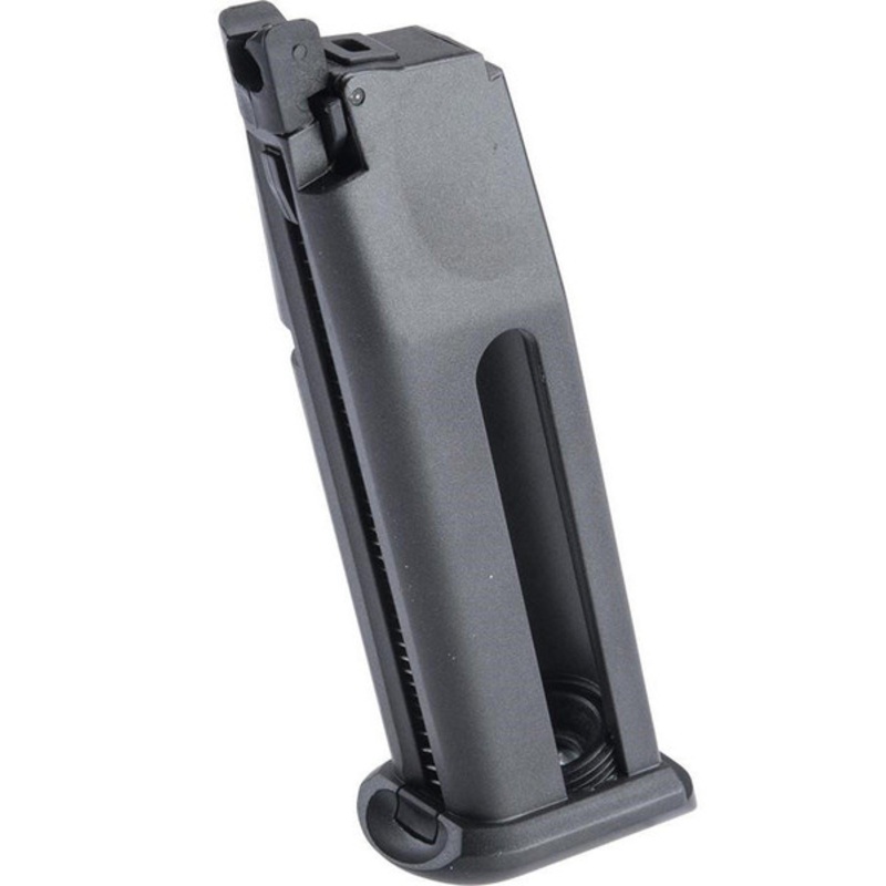 Cybergun KWC 18 Round CO2 Magazine for Tanfoglio Limited Edition GBB Airsoft Pistols, Black