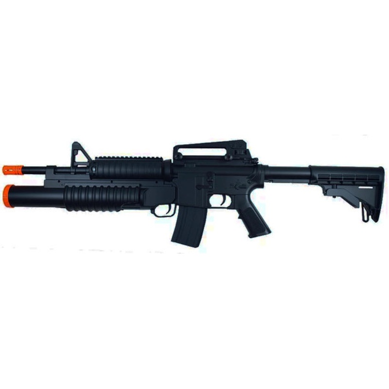 DE M813 Full Size M4 Airsoft AEG Rifle Package, Black
