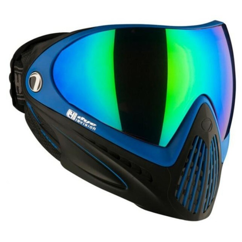 Dye i4 Pro Airsoft Full Face Mask w/ Seatec Thermal Lens, Black/Blue
