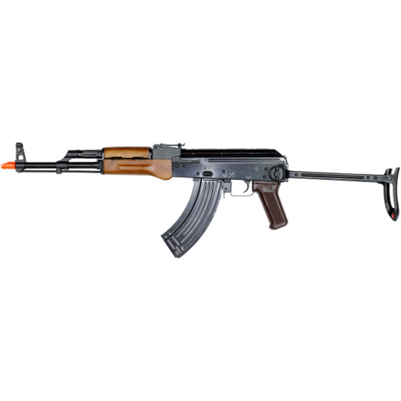 E&L AKMS Essential Airsoft AEG Rifle, Wood/Black