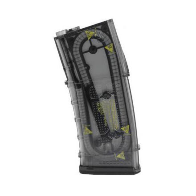 G&G M4/M16/SSG Mid-Cap 105R Magazine w/ Yellow Marks, Black