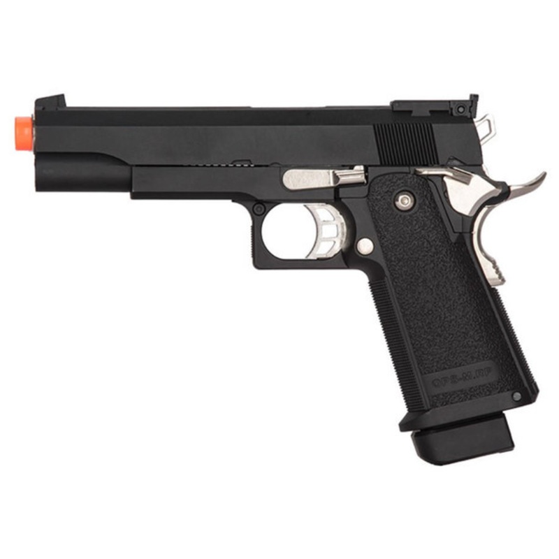 Golden Eagle IMF 3302 OPS-M.RP Hi-Capa Semi-Auto GBB Metal Pistol, Black
