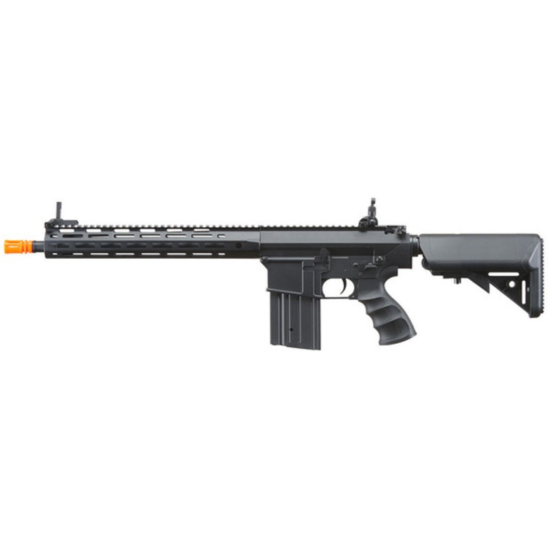 Golden Eagle SR-25K w/ URX4 M-LOK Handguard & Crane Stock AEG Airsoft Rifle, Black