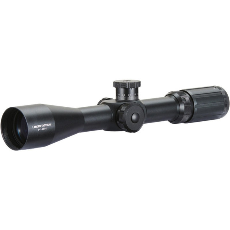 Lancer Tactical 4-14×44 Rifle Scope, Black