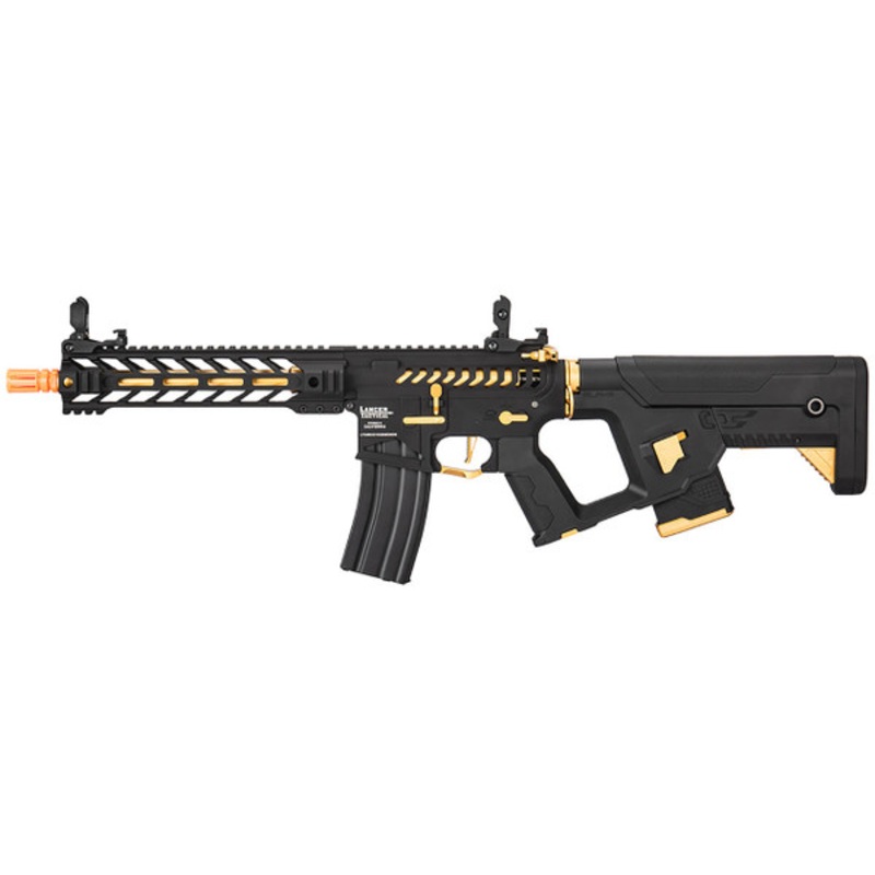 Lancer Tactical Enforcer BATTLE HAWK 10 Skeleton Airsoft AEG Rifle, Black/Gold