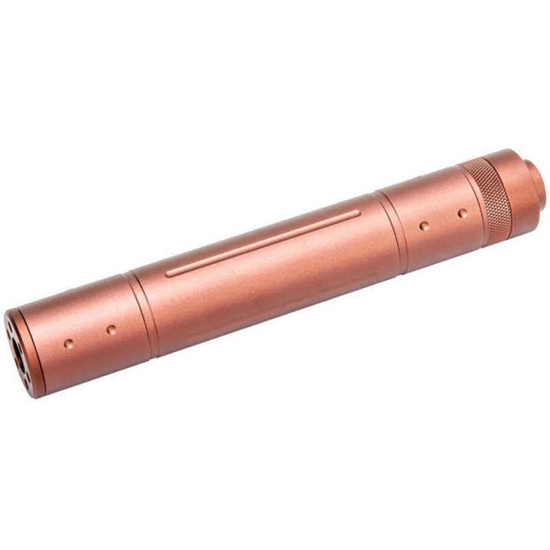 Lancer Tactical Full Metal 7.6 Aluminum Mock Suppressor, Coyote Brown