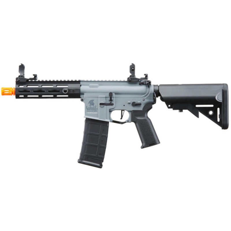 Lancer Tactical Gen 2 Hellion M-LOK 7 Airsoft M4 AEG Rifle Core Series, Grey/Black