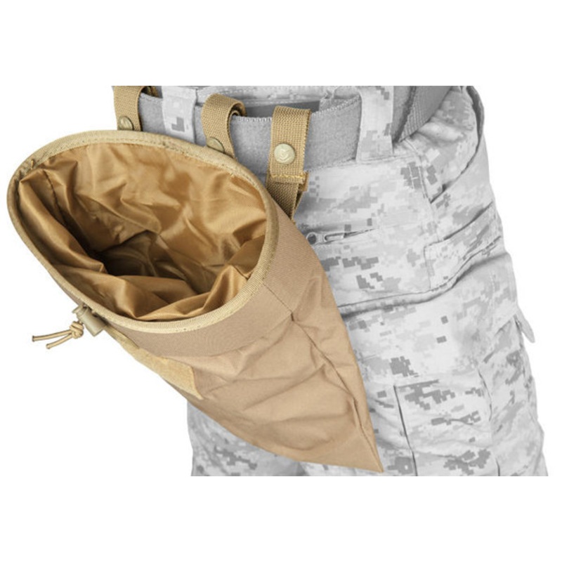 Lancer Tactical Large Foldable Airsoft Dump Pouch, Coyote Brown