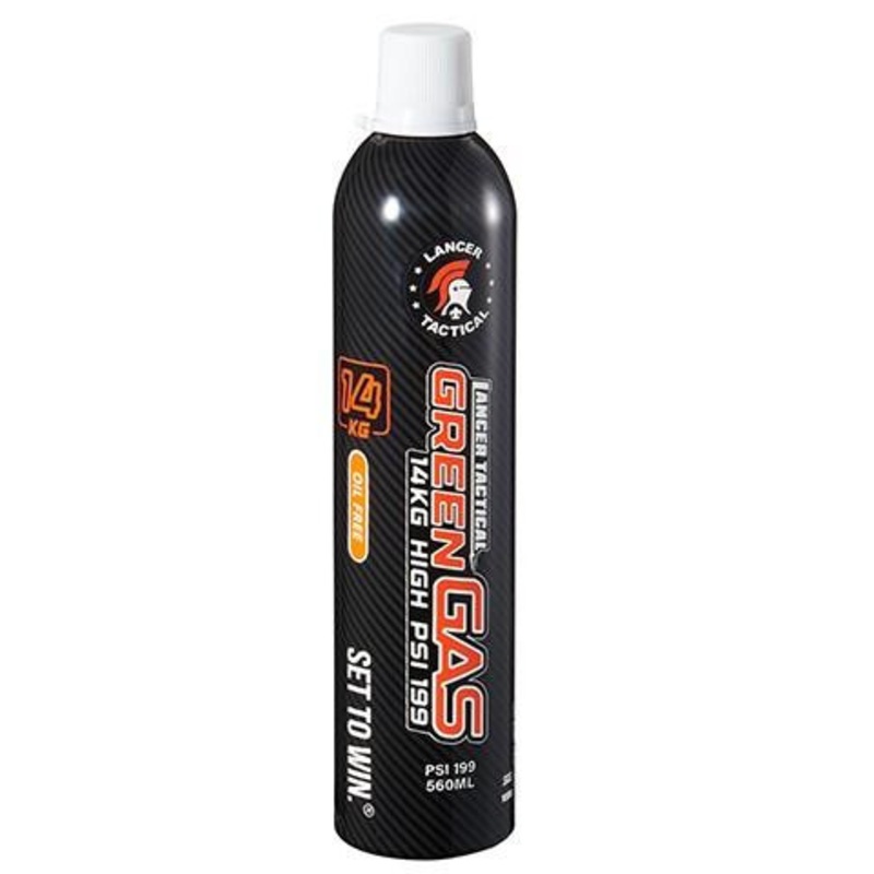 Lancer Tactical Power Up 560ml Green Gas Can Oil Free