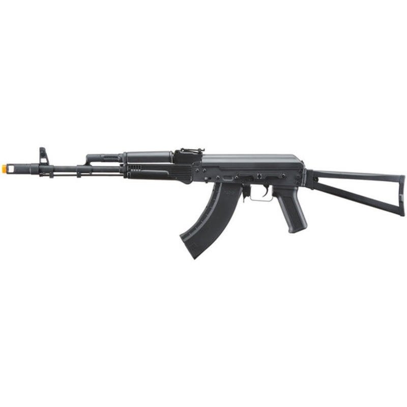 Lancer Tactical x Kalashnikov USA Licensed KR-103 Airsoft AEG Rifle with Triangle Stock, Black