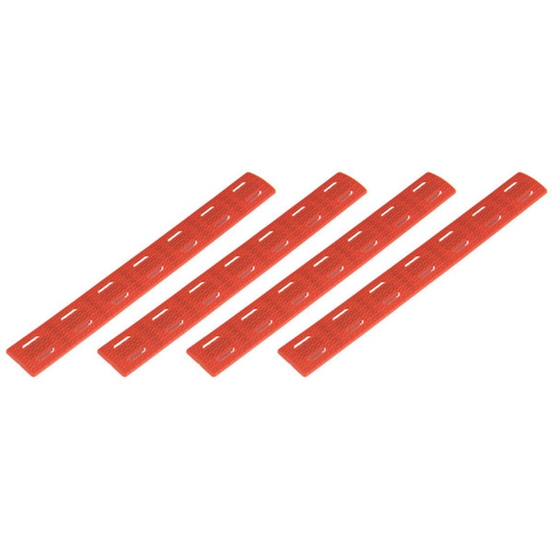 Ranger Armory 7-Section M-LOK Narrow Rail Panels 4pc, Red