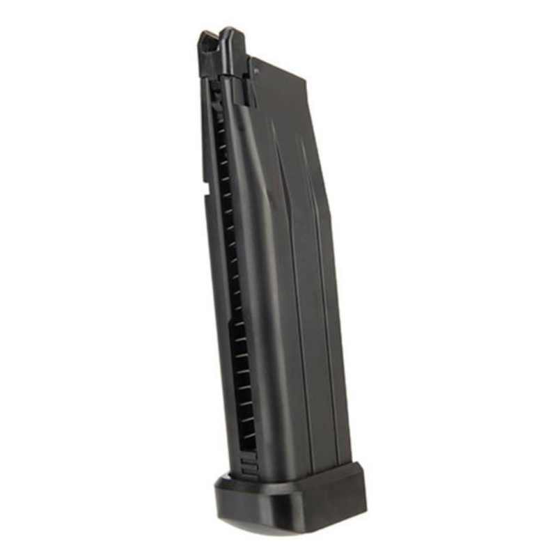 WE Tech 28 Round CO2 Gas Magazine for Hi-Capa 4.3 Airsoft Pistols, Black