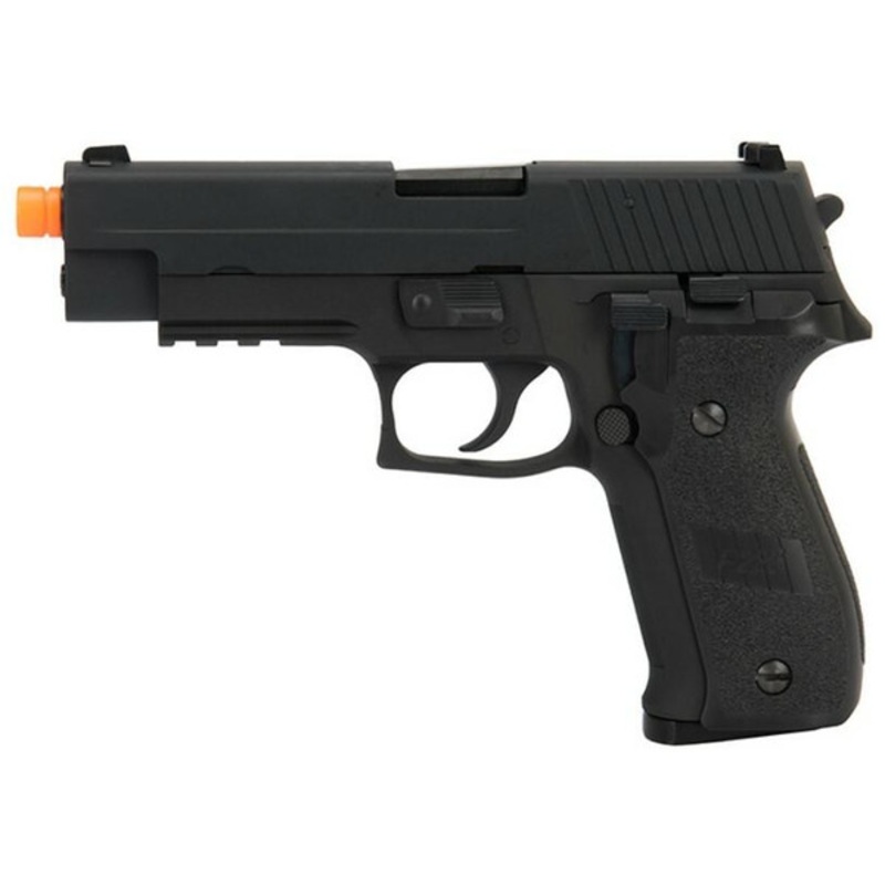 WE Tech Full Metal F226 Gas Blowback MK25 Airsoft Pistol, Black